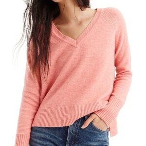 J crew supersoft yarn watermelon pink sweater